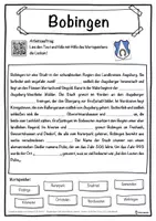 Vorschau - Unterrichtsreihen - Bobingen Lückentext mit Wortspeicher Hörverstehen und Suchsel - Seite 1