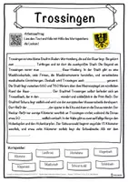 Vorschau - Unterrichtsreihen - Trossingen Lückentext mit Wortspeicher Hörverstehen und Suchsel - Seite 1