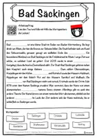 Vorschau - Unterrichtsreihen - Bad Säckingen Lückentext mit Wortspeicher Hörverstehen und Suchsel - Seite 1