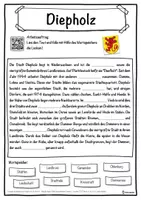 Vorschau - Unterrichtsreihen - Diepholz Lückentext mit Wortspeicher Hörverstehen und Suchsel - Seite 1