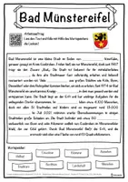 Vorschau - Unterrichtsreihen - Bad Münstereifel Lückentext mit Wortspeicher Hörverstehen und Suchsel - Seite 1