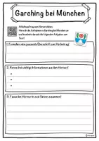 Vorschau - Unterrichtsreihen - Garching bei München Lückentext mit Wortspeicher Hörverstehen und Suchsel - Seite 3
