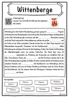 Vorschau - Unterrichtsreihen - Wittenberge Lückentext mit Wortspeicher Hörverstehen und Suchsel - Seite 1