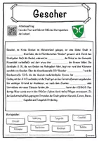 Vorschau - Unterrichtsreihen - Gescher Lückentext mit Wortspeicher Hörverstehen und Suchsel - Seite 1