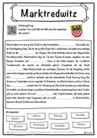 Vorschau - Unterrichtsreihen - Marktredwitz Lückentext mit Wortspeicher Hörverstehen und Suchsel - Seite 1