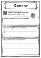 Vorschau - Unterrichtsreihen - Kamenz Lückentext mit Wortspeicher Hörverstehen und Suchsel - Seite 3