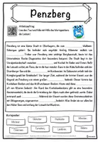 Vorschau - Unterrichtsreihen - Penzberg Lückentext mit Wortspeicher Hörverstehen und Suchsel - Seite 1