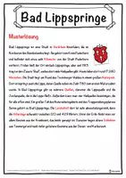 Vorschau - Unterrichtsreihen - Bad Lippspringe Lückentext mit Wortspeicher Hörverstehen und Suchsel - Seite 2