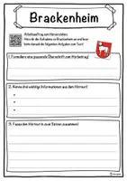 Vorschau - Unterrichtsreihen - Brackenheim Lückentext mit Wortspeicher Hörverstehen und Suchsel - Seite 3
