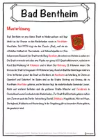 Vorschau - Unterrichtsreihen - Bad Bentheim Lückentext mit Wortspeicher Hörverstehen und Suchsel - Seite 2