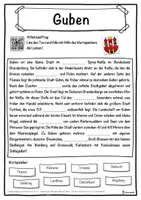 Vorschau - Unterrichtsreihen - Guben Lückentext mit Wortspeicher Hörverstehen und Suchsel - Seite 1