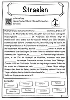 Vorschau - Unterrichtsreihen - Straelen Lückentext mit Wortspeicher Hörverstehen und Suchsel - Seite 1