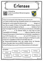 Vorschau - Unterrichtsreihen - Erlensee Lückentext mit Wortspeicher Hörverstehen und Suchsel - Seite 1