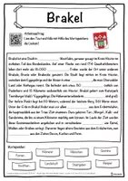 Vorschau - Unterrichtsreihen - Brakel Lückentext mit Wortspeicher Hörverstehen und Suchsel - Seite 1