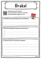 Vorschau - Unterrichtsreihen - Brakel Lückentext mit Wortspeicher Hörverstehen und Suchsel - Seite 3