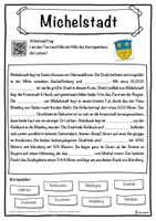 Vorschau - Unterrichtsreihen - Michelstadt Lückentext mit Wortspeicher Hörverstehen und Suchsel - Seite 1