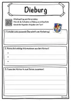 Vorschau - Unterrichtsreihen - Dieburg Lückentext mit Wortspeicher Hörverstehen und Suchsel - Seite 3