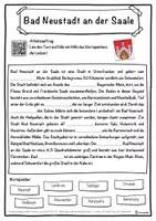 Vorschau - Unterrichtsreihen - Bad Neustadt an der Saale Lückentext mit Wortspeicher Hörverstehen und Suchsel - Seite 1