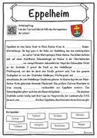 Vorschau - Unterrichtsreihen - Eppelheim Lückentext mit Wortspeicher Hörverstehen und Suchsel - Seite 1