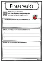 Vorschau - Unterrichtsreihen - Finsterwalde Lückentext mit Wortspeicher Hörverstehen und Suchsel - Seite 3