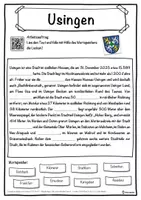 Vorschau - Unterrichtsreihen - Usingen Lückentext mit Wortspeicher Hörverstehen und Suchsel - Seite 1