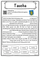 Vorschau - Unterrichtsreihen - Taucha Lückentext mit Wortspeicher Hörverstehen und Suchsel - Seite 1