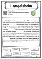 Vorschau - Unterrichtsreihen - Langelsheim Lückentext mit Wortspeicher Hörverstehen und Suchsel - Seite 1