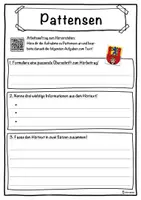 Vorschau - Unterrichtsreihen - Pattensen Lückentext mit Wortspeicher Hörverstehen und Suchsel - Seite 3