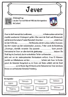 Vorschau - Unterrichtsreihen - Jever Lückentext mit Wortspeicher Hörverstehen und Suchsel - Seite 1