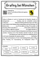 Vorschau - Unterrichtsreihen - Grafing bei München Lückentext mit Wortspeicher Hörverstehen und Suchsel - Seite 1