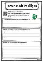 Vorschau - Unterrichtsreihen - Immenstadt im Allgäu Lückentext mit Wortspeicher Hörverstehen und Suchsel - Seite 3
