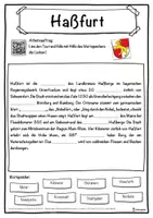 Vorschau - Unterrichtsreihen - Haßfurt Lückentext mit Wortspeicher Hörverstehen und Suchsel - Seite 1