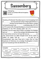 Vorschau - Unterrichtsreihen - Sassenberg Lückentext mit Wortspeicher Hörverstehen und Suchsel - Seite 1