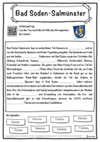 Vorschau - Unterrichtsreihen - Bad Soden-Salmünster Lückentext mit Wortspeicher Hörverstehen und Suchsel - Seite 1