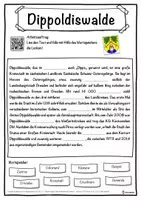 Vorschau - Unterrichtsreihen - Dippoldiswalde Lückentext mit Wortspeicher Hörverstehen und Suchsel - Seite 1