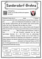 Vorschau - Unterrichtsreihen - Sandersdorf-Brehna Lückentext mit Wortspeicher Hörverstehen und Suchsel - Seite 1