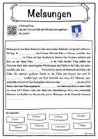Vorschau - Unterrichtsreihen - Melsungen Lückentext mit Wortspeicher Hörverstehen und Suchsel - Seite 1
