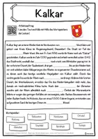 Vorschau - Unterrichtsreihen - Kalkar Lückentext mit Wortspeicher Hörverstehen und Suchsel - Seite 1
