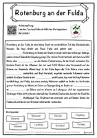 Vorschau - Unterrichtsreihen - Rotenburg an der Fulda Lückentext mit Wortspeicher Hörverstehen und Suchsel - Seite 1