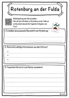 Vorschau - Unterrichtsreihen - Rotenburg an der Fulda Lückentext mit Wortspeicher Hörverstehen und Suchsel - Seite 3