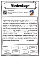 Vorschau - Unterrichtsreihen - Biedenkopf Lückentext mit Wortspeicher Hörverstehen und Suchsel - Seite 1