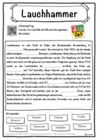 Vorschau - Unterrichtsreihen - Lauchhammer Lückentext mit Wortspeicher Hörverstehen und Suchsel - Seite 1