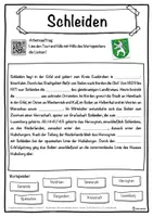 Vorschau - Unterrichtsreihen - Schleiden Lückentext mit Wortspeicher Hörverstehen und Suchsel - Seite 1