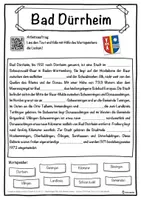Vorschau - Unterrichtsreihen - Bad Dürrheim Lückentext mit Wortspeicher Hörverstehen und Suchsel - Seite 1