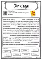 Vorschau - Unterrichtsreihen - Dinklage Lückentext mit Wortspeicher Hörverstehen und Suchsel - Seite 1