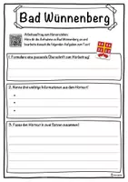Vorschau - Unterrichtsreihen - Bad Wünnenberg Lückentext mit Wortspeicher Hörverstehen und Suchsel - Seite 3
