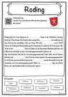 Vorschau - Unterrichtsreihen - Roding Lückentext mit Wortspeicher Hörverstehen und Suchsel - Seite 1