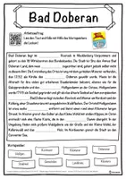 Vorschau - Unterrichtsreihen - Bad Doberan Lückentext mit Wortspeicher Hörverstehen und Suchsel - Seite 1