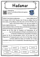 Vorschau - Unterrichtsreihen - Hadamar Lückentext mit Wortspeicher Hörverstehen und Suchsel - Seite 1