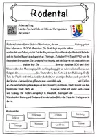 Vorschau - Unterrichtsreihen - Rödental Lückentext mit Wortspeicher Hörverstehen und Suchsel - Seite 1